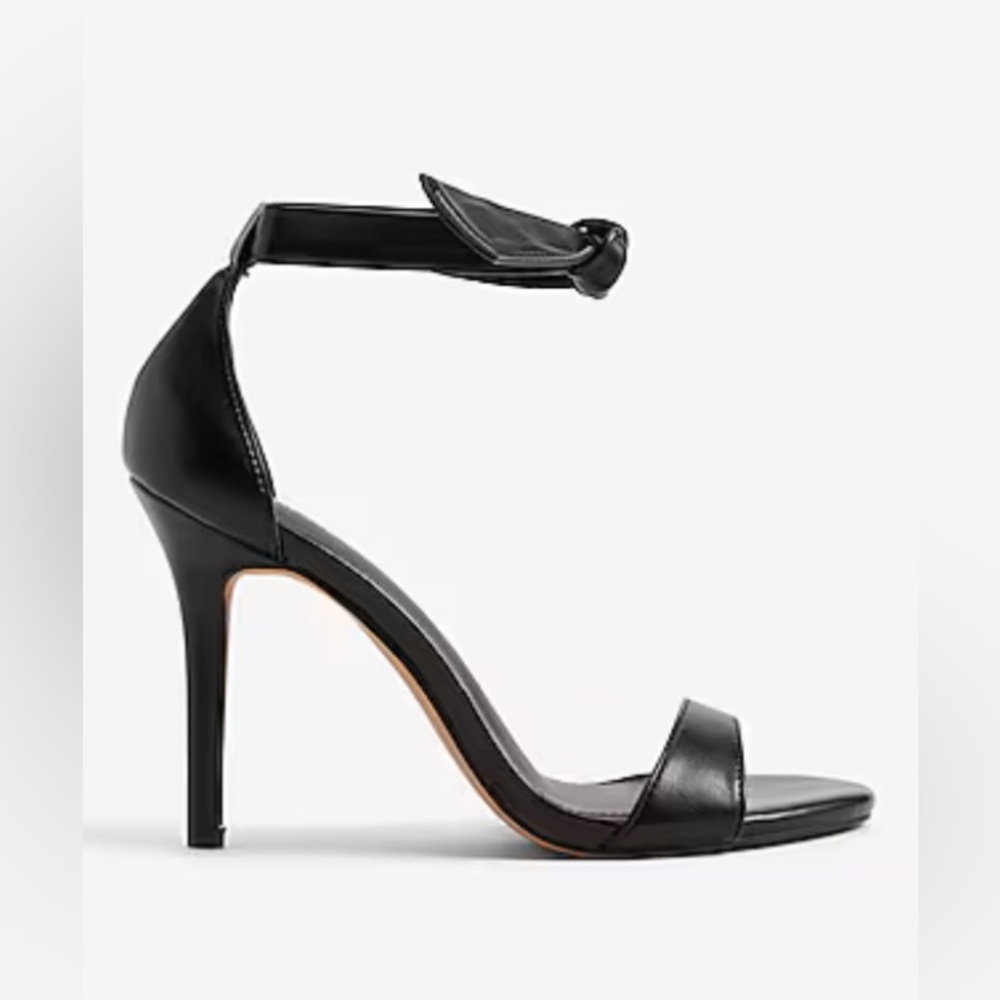 NWT! EXPRESS Ankle Tie Heeled Sandals - Picture 2 of 11
